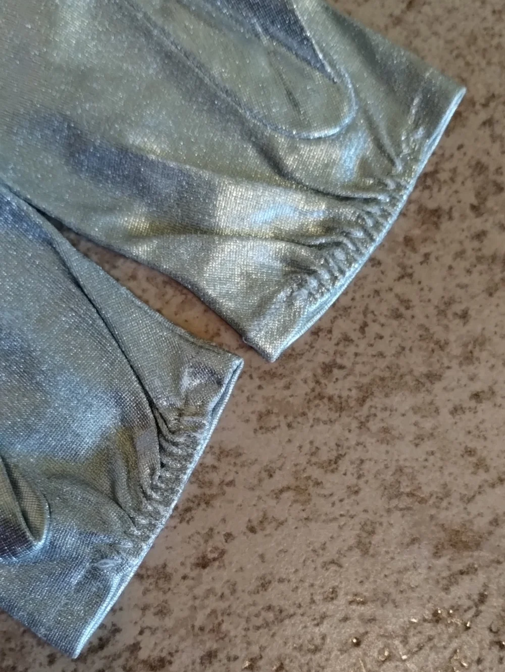 Metallic Silver Gloves